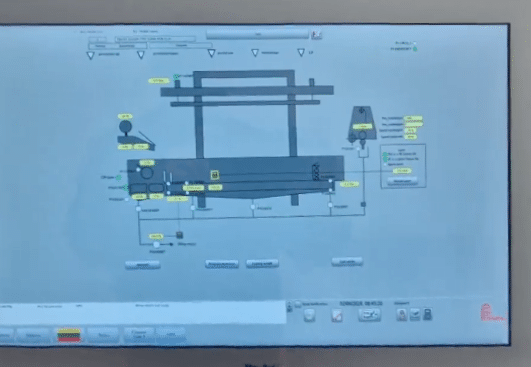 PLC screen after upgrade